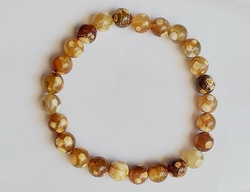 Ice point agate bracelet 8mm