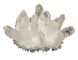 Křišťál drůza velké krystaly 569 g