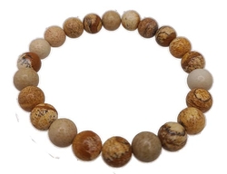 Brown Picture Jasper bracelet 8mm