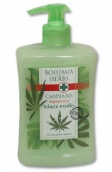 Konopná kosmetika Cannabis krémové tekuté mýdlo 500 ml 