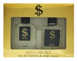 Lazell - $ for men - pánská sada - pánská toaletní voda 100 ml + voda po holení 100 ml