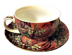 Porcelánová sada čajník  Mucha