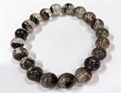 Black rutile quartz bracelet 10mm