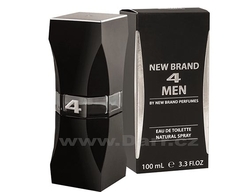 New  Brand - 4 Men - pánská toaletní voda - EdT - 100 ml 