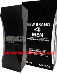 New  Brand - 4 Men - pánská toaletní voda - EdT - 100 ml 