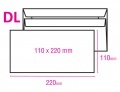 Obálka DL samolepicí bez okénka