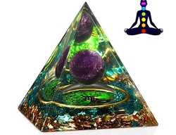 Orgonit pyramida ametyst cca 6cm