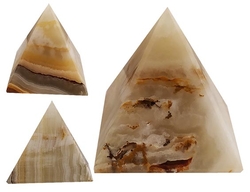 Pyramide aus Onyx Marmor