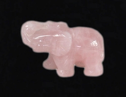 Dekorace slon z růženínu 3x4,5 cm